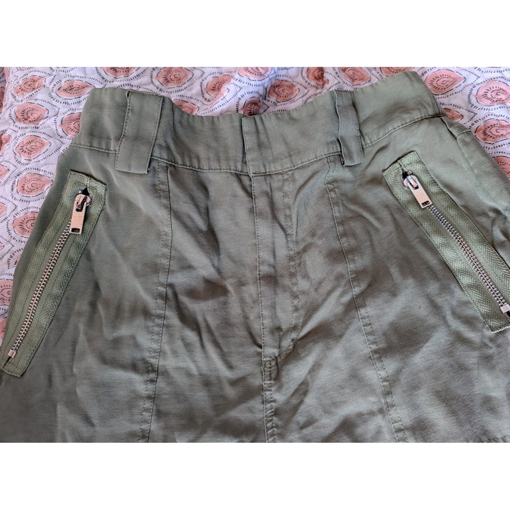 Forever 21 Cargo Medium Olive/Army Green Solid Bunched Utility Pants Loose Fit